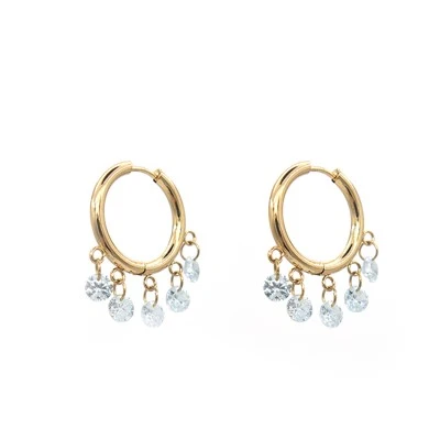 Anting-anting Stud Cantik Emas